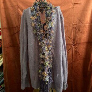 J.Jill well-made clothing with a delicate artisan scarf